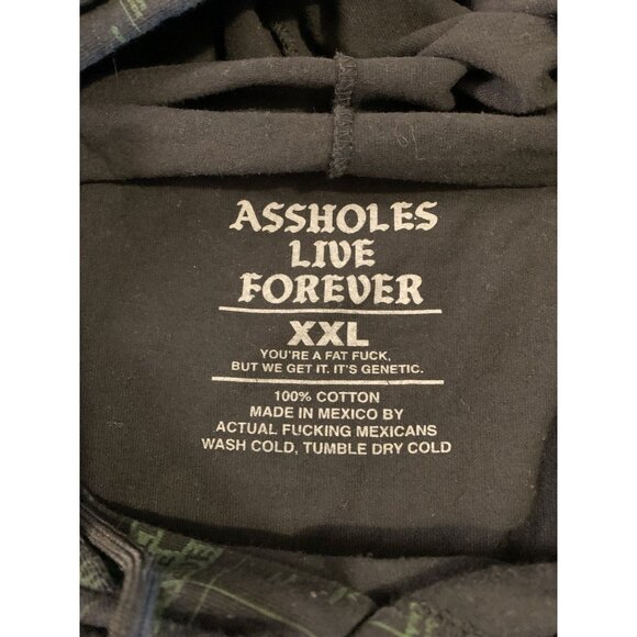 A$$hole*s Live Forever Hoodie Men’s XXL - Picture 4 of 6